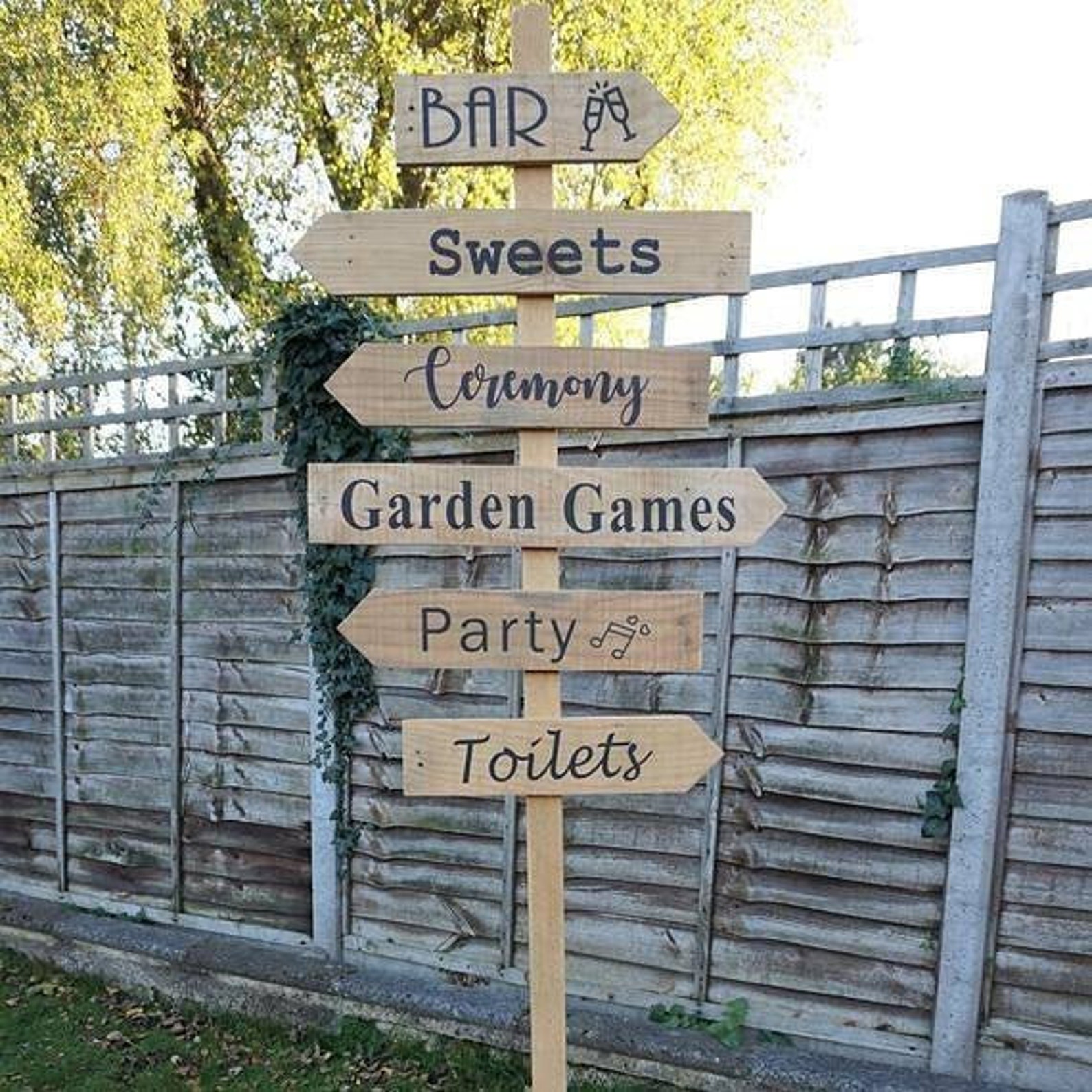 Wooden Location Signs Personalised Arrows Directional Etsy