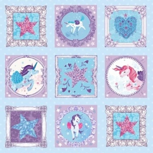 Unicorn Fabric Panel Etsy