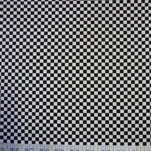 Tela acolchada de algodón con acabado en blanco y negro de motocross, 1/2 yarda