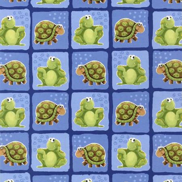 Susybee Paul et Sheldon Paddling Patchwork Cotton Quilting Fabric 1/2 YARD