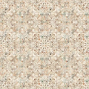 Running Wild Tooled Leather Cream 30631-E Cotton Quilting Fabric 1/2 YARD