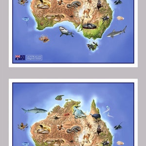 Gefährliche Australien Mein Land Australien Baumwolle Quilten Stoff Panel