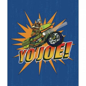 GI Joe Yo Joe Multi Cotton Quilting Fabric Panel