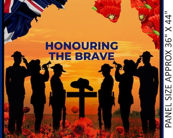 ANZAC Remembering II Sunset 3095A Cotton Quilting Fabric Panel