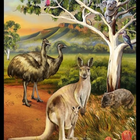 European Charm Bracelet Australian Animals Koala Kangaroo Emu Paw Print Beads 