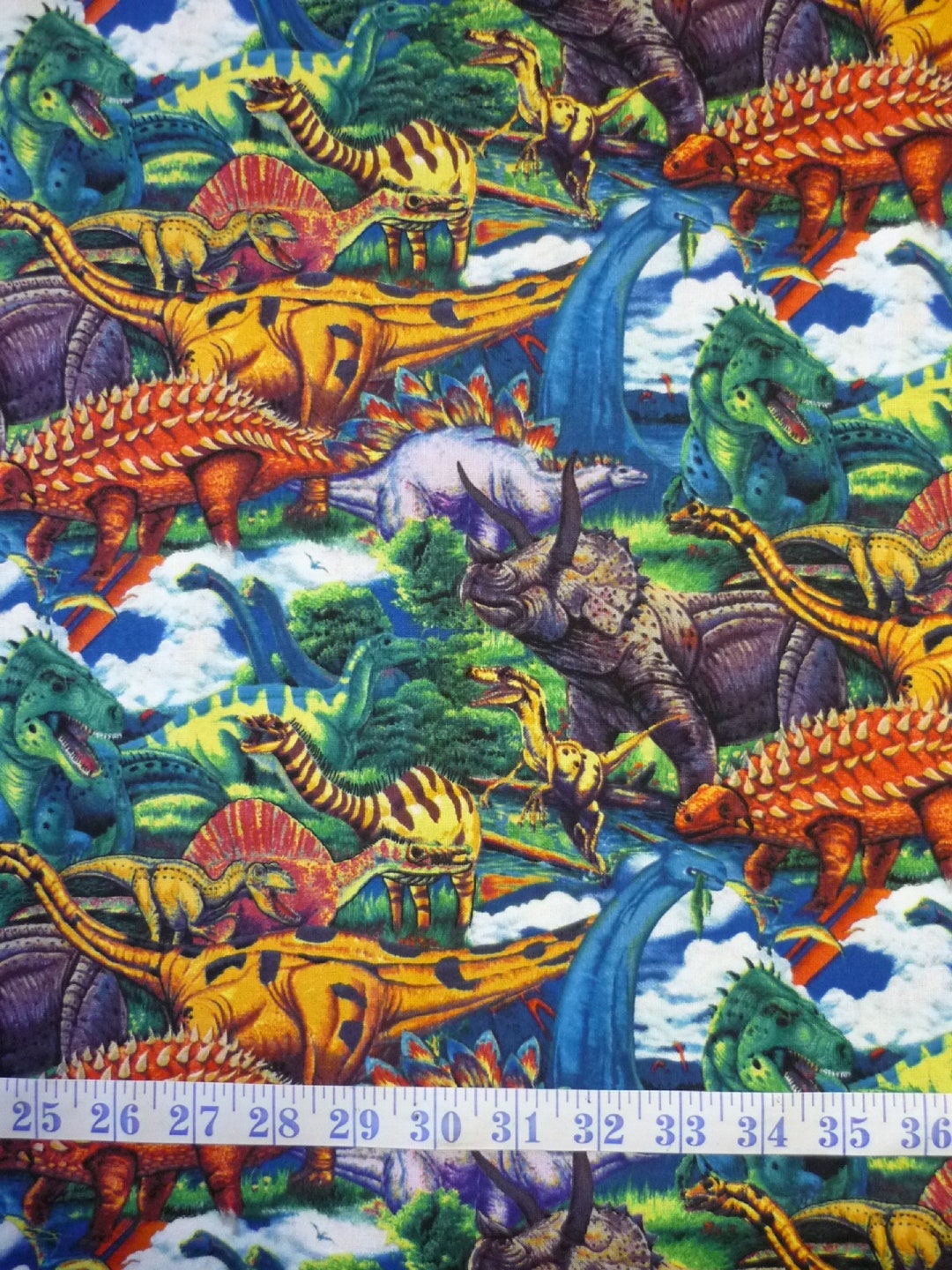 Dinosaurs Age of the Dinosaurs Cotton Quilting Fabric 1/2 YARD - Etsy