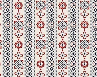 Happy Tails Calico Stripe Creme CX11511-CREM Quilting Stoff Baumwolle 1/2 HOF