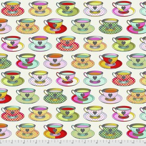 Painted Roses - Curiouser & Curiouser - Tula Pink for Free
