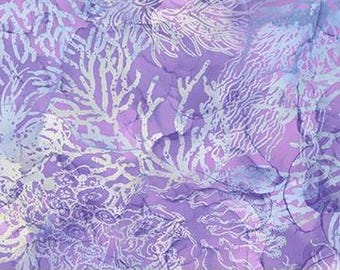 Whale Song Coral Lavender DP24984-82 Cotton Quilting Fabric 1/2 YARD