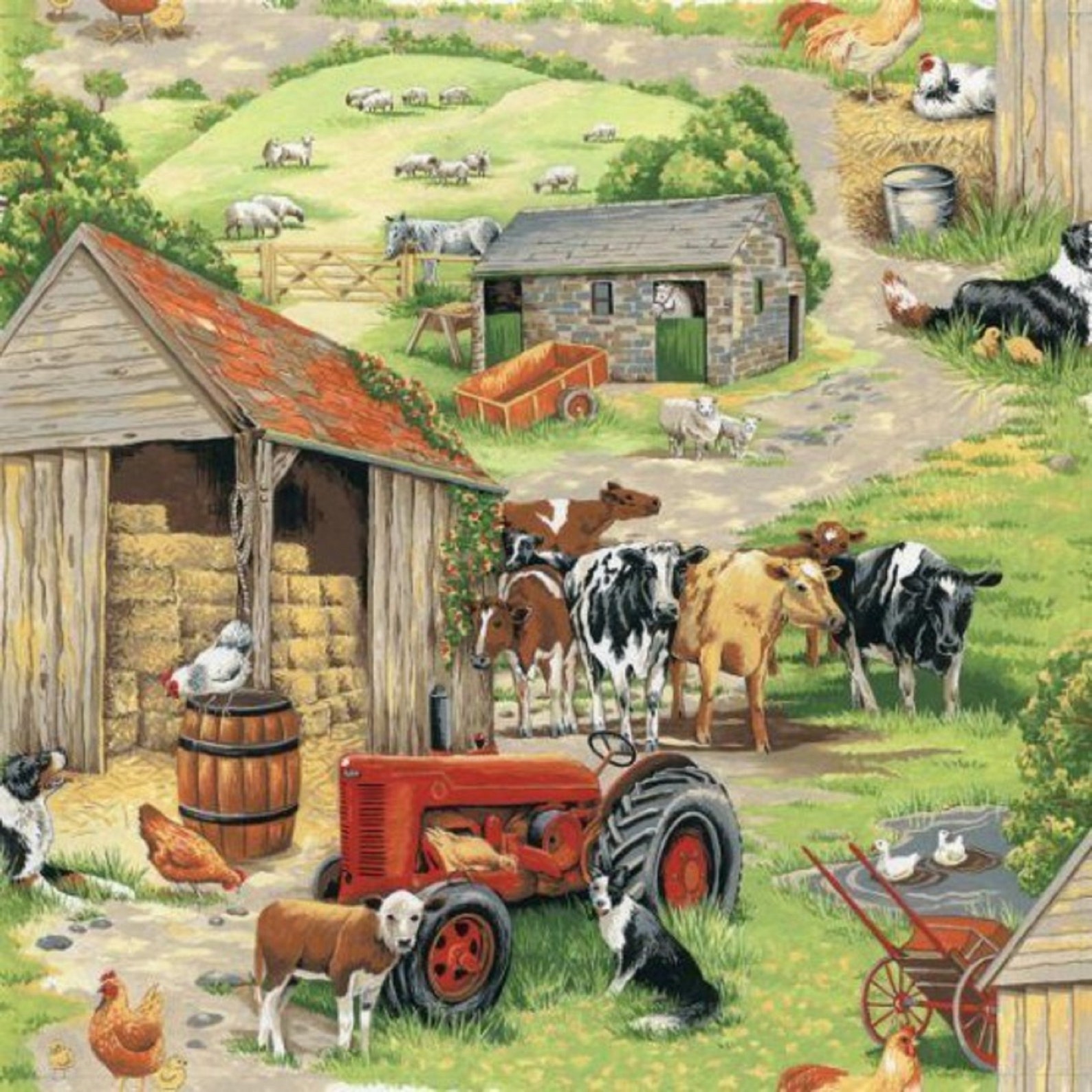 Theres 30 Cows In A Field And 28 Chickens - b36wk02
