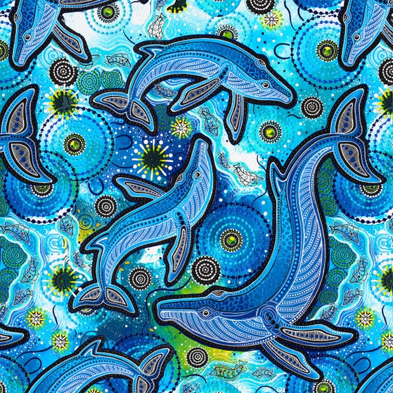 アボリジニアート スピリット オブ ザ ブッシュ 2 ビッグ フィン