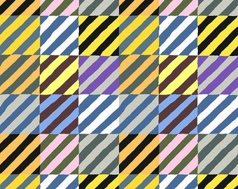 Kaffe Fassett Regimental Ties Contrast Pwgp189-kontrastowa tkanina pikowana bawełniana 1/2 jarda