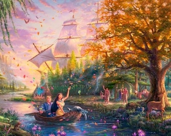 Disney Dreams Pocahontas Baumwolle Quilting Stoff Panel
