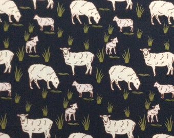 Australian Farmers Fighting Spirit Sheep Cotton Quilting Fabric 1/2 YARD