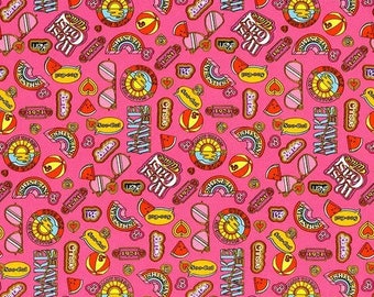 Malibu Barbie Icons Hot Pink C11724-HOTPINK Cotton Quilting Fabric 1/2 YARD