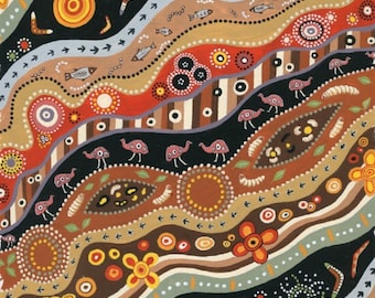 アボリジニアート スピリット オブ ザ ブッシュ 2 マトジャンパ