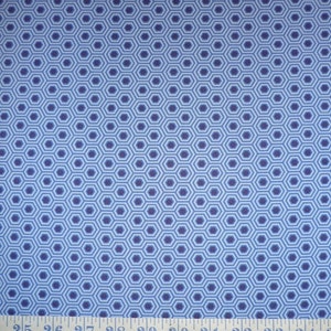True Colours Hexy Deep Sea Tula Pink Cotton Quilting Fabric 1/2 YARD