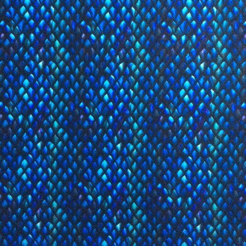 Blue Fury Dragon Scales Fabric 100 Cotton Quilting Fabric Etsy