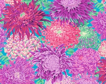 Kaffe Fassett Chrysanthemum Magenta Pwpj041-magenta bawełniana tkanina pikowana 1/2 jarda
