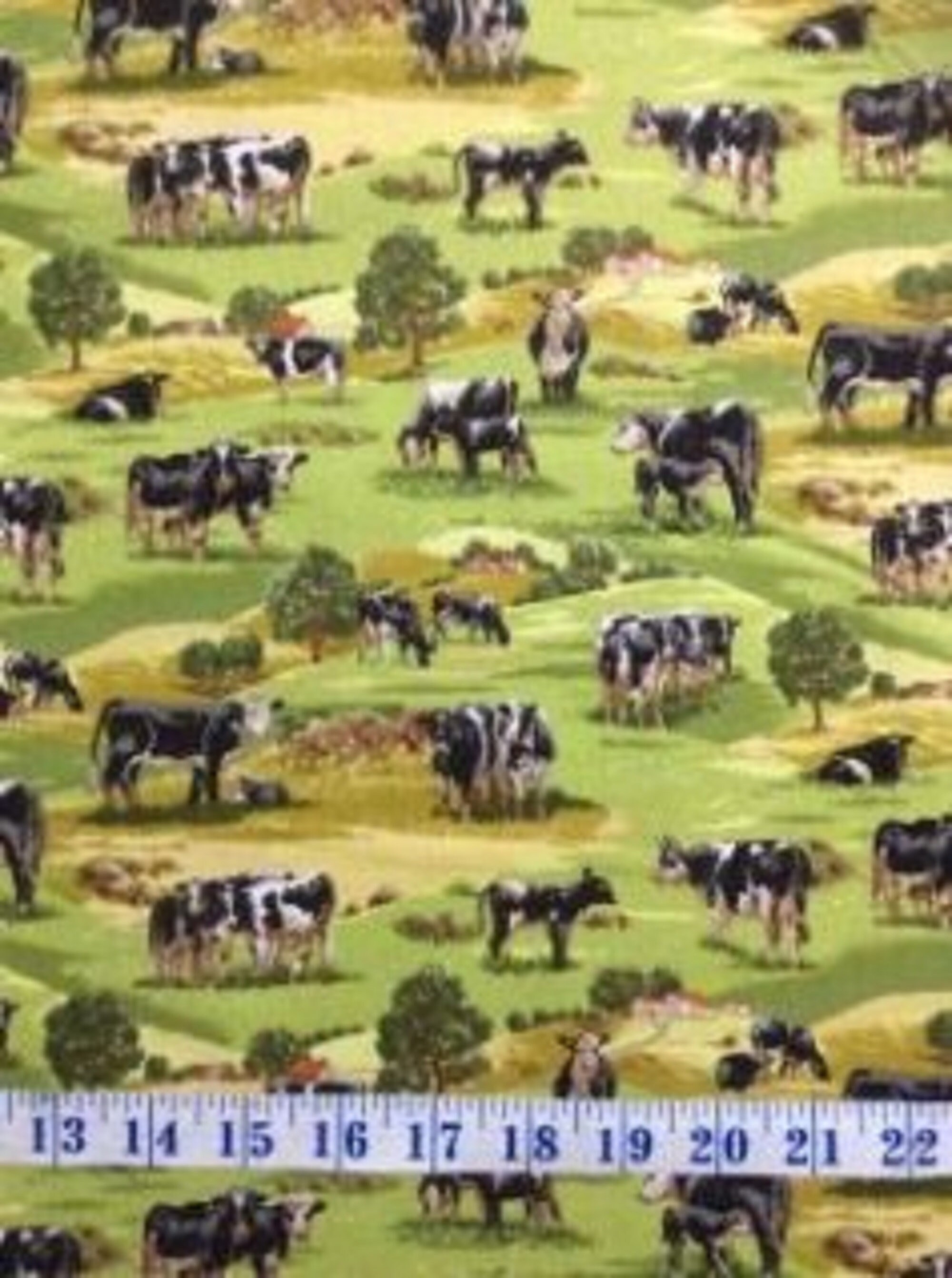 Fabric Visual Arts 2 Yards Country Farm Patchwork Fabric Cotton
