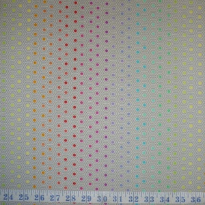 True Colours Hexy Dove Tula Pink Cotton Quilting Fabric 1/2 YARD