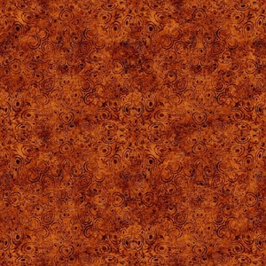 Running Wild Tooled Leather Rust 30631-T Cotton Quilting Fabric 1/2 YARD