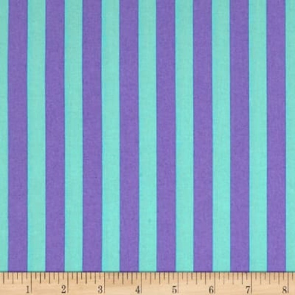 All Stars Stripe Petunia Tula Pink Cotton Quilting Fabric 1/2 YARD