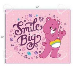 Care Bears Sparkle and Shine Smile Big Cotton Quilting Fabric Panel