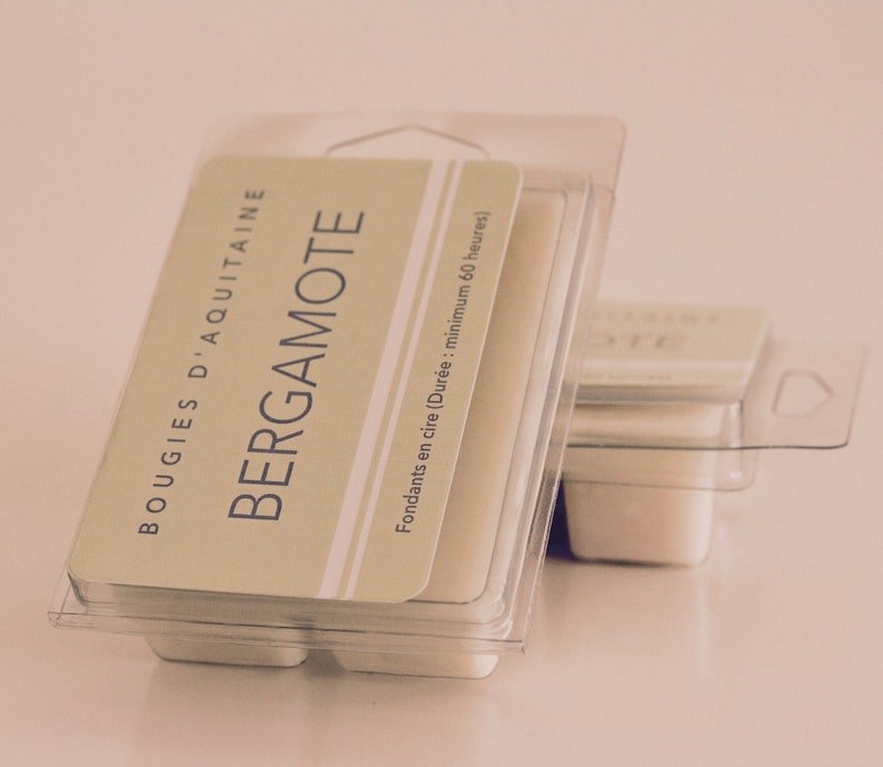 candle gift soy wax melt French gift Bergamot scented soy wax melt hand-made in France made in France