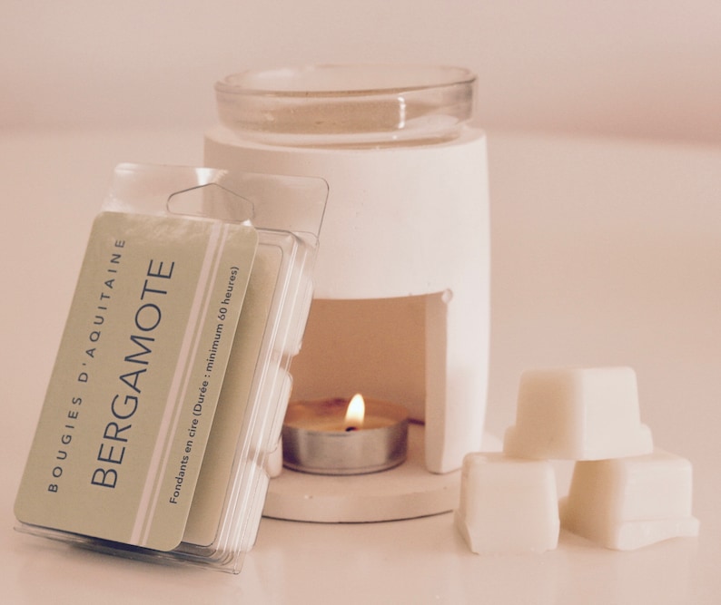 candle gift soy wax melt French gift Bergamot scented soy wax melt hand-made in France made in France