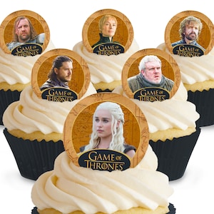 Toppershack 12 x PRE-CUT Game of Thrones Edible Cake Toppers Bild 1