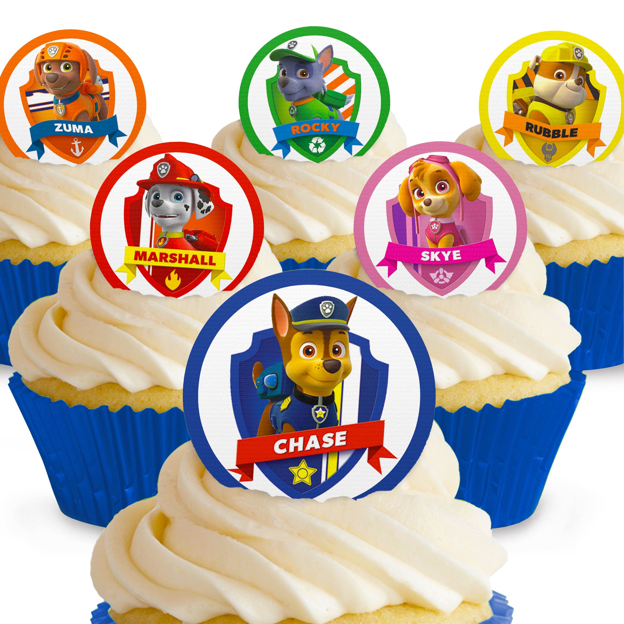 Patrulla canina Decoracion Tarta Cumpleaños,9pcs Paw Dog Patrol Decoración  de Pastel,Cake Topper Cumpleaños,Cupcakes Decoración,Adornos de