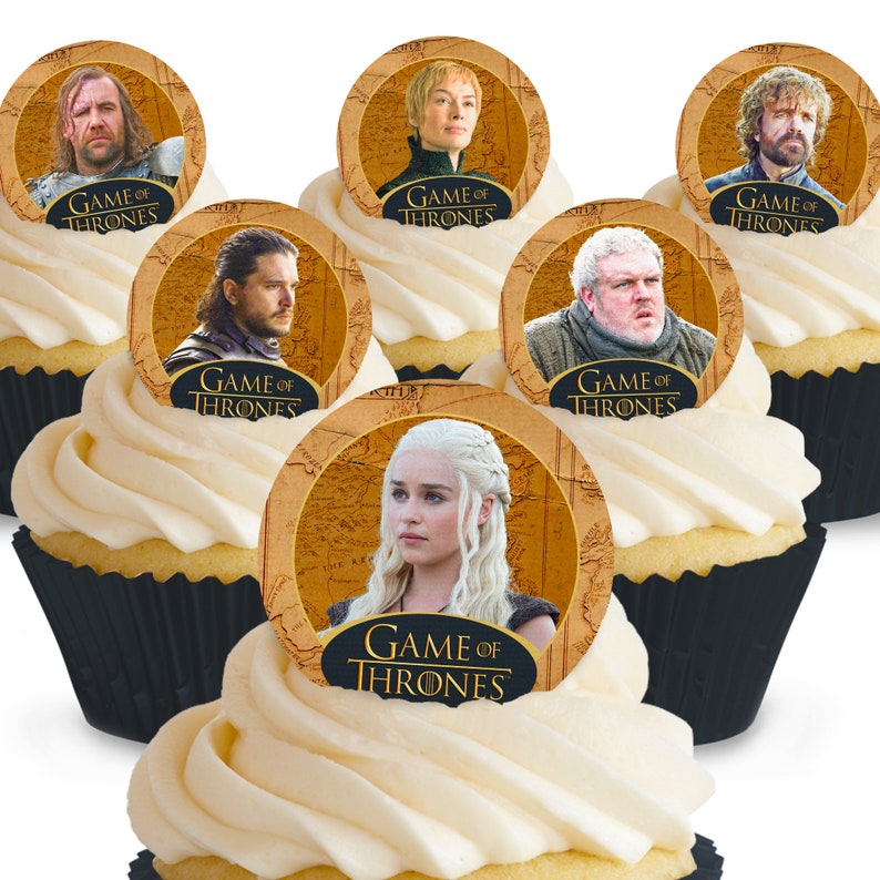 Toppershack 12 x PRE-CUT Game of Thrones Edible Cake Toppers Bild 1