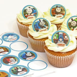 Toppershack 12 x PRE-CUT Thomas the Tank Engine & Friends Edible Cake Toppers image 3