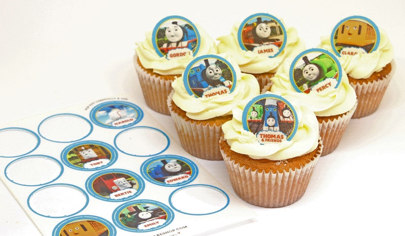 Toppershack 12 x PRE-CUT Thomas the Tank Engine & Friends Edible Cake Toppers image 3