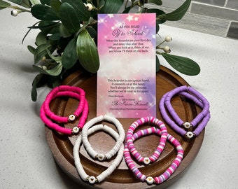 First Day of School Bracelet Set: Mommy and Me Matching Bracelets