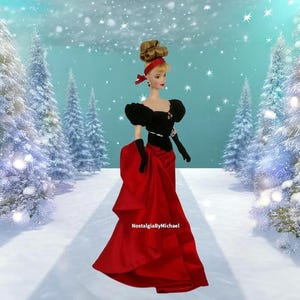 barbie christmas dress Christmas Dress for Fashion Doll Barbie