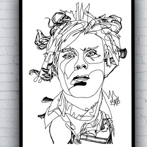 10 Promi Portrait geboren im August - Wähle deine einzigartige Geste Portrait Zeichnung