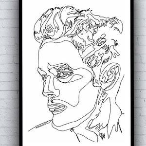 10 Celebrity Portrait born in February - Choose Your Unique Gesture Portrait Drawing