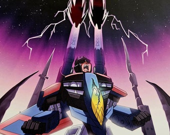 Transformers Armada: Starscream - Impresión en lámina roja A4