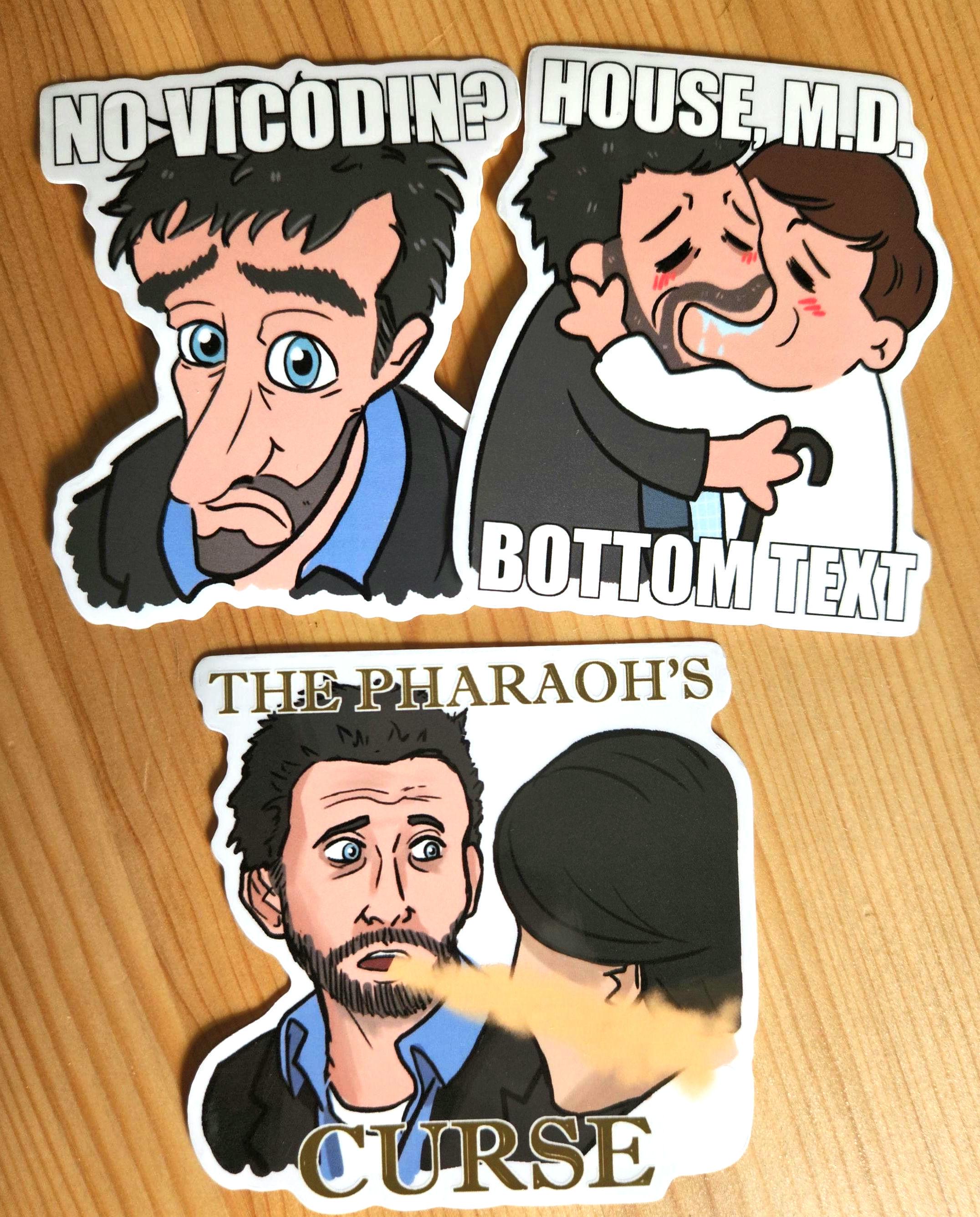House M.D. Stickers - 3 Inch, Clear Stickers - Etsy, image size:2152x2673