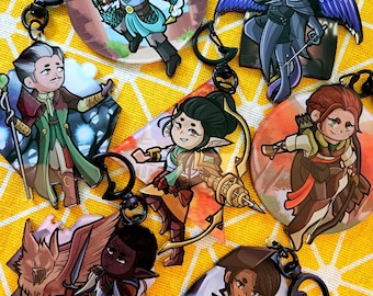 Dragon Age: Amuletos de sangrado completo de la Guardia del Velo: Lucanis, Harding, Neve, Bellara, Davrin, Emmrich, Taash