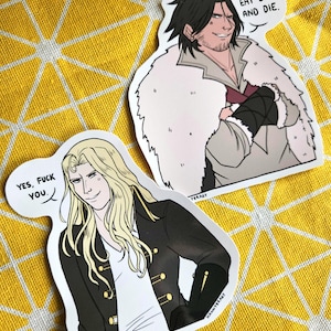 STICKERS Castlevania - Alucard and Trevor