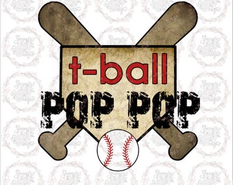 T-Ball Pop Pop PNG Baixar Design de Sublimação