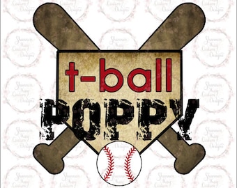 T-Ball Poppy PNG Baixar Design de Sublimação
