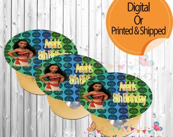 Moana Printed Applesauce Labels