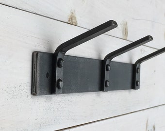 Modern Farmhouse towel or coat rack, wall mount coat racks, coat hooks, bathroom rack, entry way rack, mudroom coat rack, industrial hooks