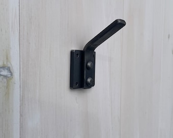 Handmade Iron Robe Hook: Modern Rustic Bathroom Towel Hanger
