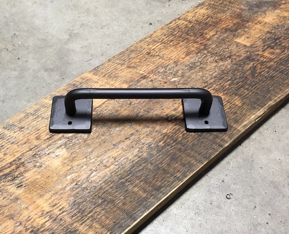 Iron with Black Finish Sliding Barn Door Handle Iron with Black Finish Sliding Barn Door Handle
