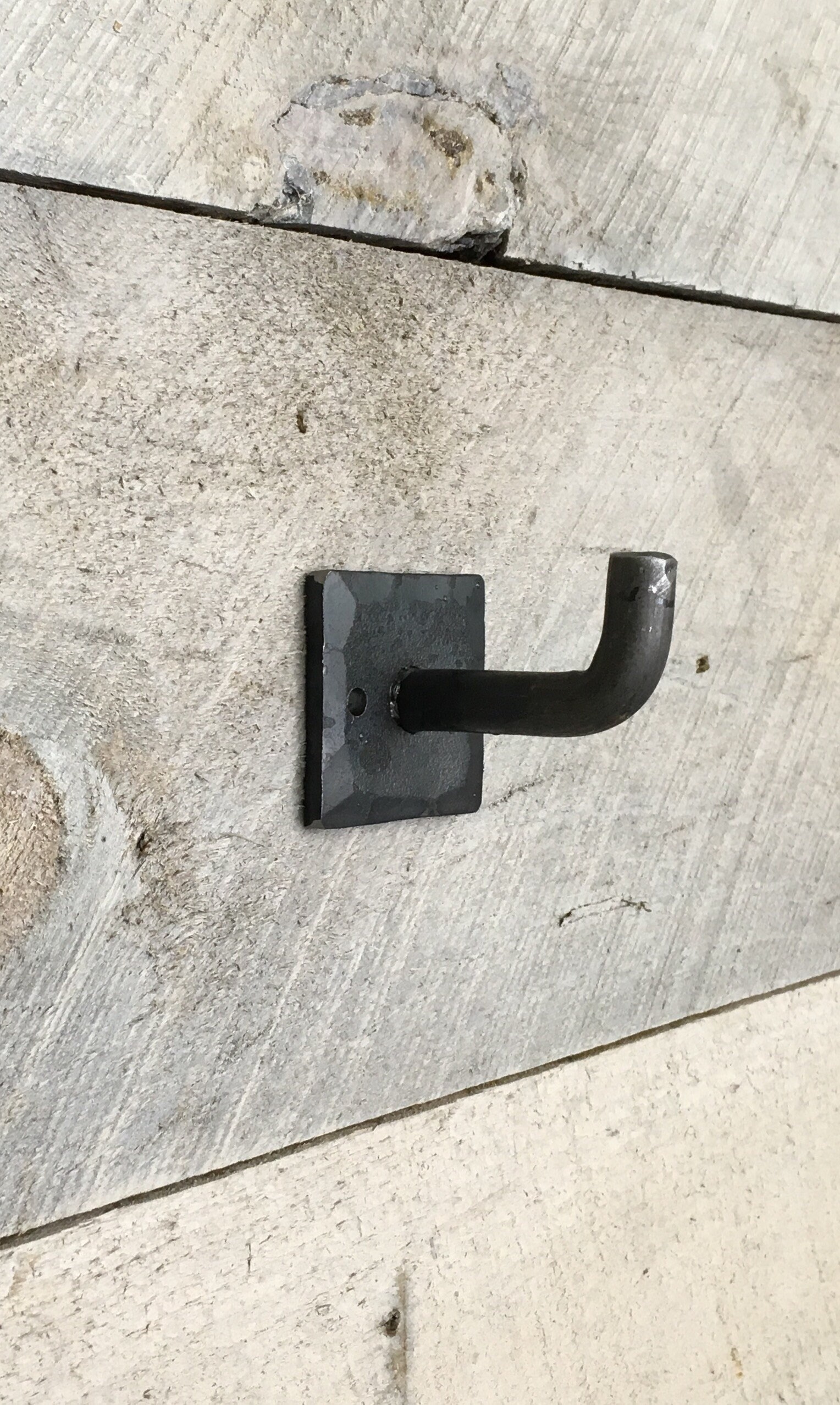 Rustic Iron Robe Hook Wrought Iron Hook Towel Hook Robe Etsy